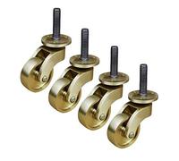 Ruote con rotelle, for sedie da ufficio, in ottone massiccio,Rotelle for mobili 32 mm, girevoli universali a 360 gradi, asta filettata M8