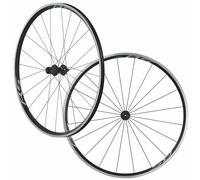 Ruote da strada con bloccaggio per pattini 700 Shimano WH-RS100 nere 11-10v deco