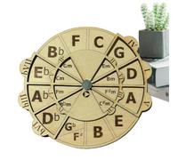 Ruote dalla musica alla musica | Cercle of Fifths Wooden Tool for Melodies | Accessorio musicale premium per musicisti, ideale per teoria musicale e pratica, per compositeu