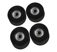 Ruote del sedile del vogatore ad acqua Sostituzione 4 pezzi 45x21x8mm Rulli in nylon con cuscinetti in acciaio for pista del sedile scorrevole Liscio silenzioso Nero