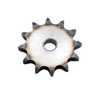 Ruote dentate in acciaio Ingranaggio industriale, ingranaggio cilindrico a pignone, 1 ingranaggio a catena piatta 08B da 10 denti a 25 denti, ruota dentata in acciaio A3 tempra(08B-25 Teeth)