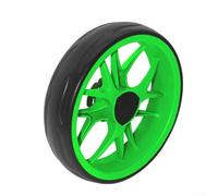 Ruote di ricambio per carrello da golf, ruote di ricambio per carrello da golf, pneumatico silenzioso in EVA da 25,5 cm, per tutti i terreni erbosi e superfici bagnate (verde)