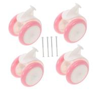 Ruote di Ricambio per Girello Ragazzo Ragazza 4 Pezzi Rosa | Plastica e Gomma, Installazione Semplice, Alta Portata, Compatibili Passeggino Primi Passi