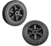 Ruote di ricambio per griglia a gas da 15,2 cm, 2 pezzi, in plastica, multifunzionali, per barbecue (nero)