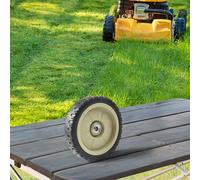 Ruote di ricambio per tosaerba a spinta, set di ruote anteriori e posteriori, compatibili con tosaerba semoventi, 7 pollici, 8 pollici, 10 pollici, battistrada in gomma, nero