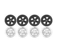 Ruote di ricambio per valigie, in PVC di alta qualità, leggere, isolate termicamente, ignifughe, per la riparazione di valigie, set da 4 pezzi, spessore ruota 1,2 cm, diametro 5,6