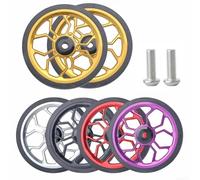 Ruote di ricambio pieghevoli da 80 mm per bici Brompton e per 3Sixty | Ruote di ricambio in lega di alluminio con cuscinetti incorporati | rotolamento fluido a basso attrito | leggere e durature