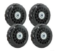 Ruote di ricambio resistenti all'usura per bagagli, set da 4 pezzi, 75 mm, per trolley e valigie, silenziose, per la posizione, semplici pezzi di ricambio compatibili