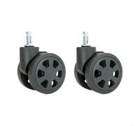 Ruote di ricambio silenziose per i bagagli Accessori universali per le carrucole delle valigie Rullo ultra silenzioso resistente all'usura per tutti i terreni(Black)