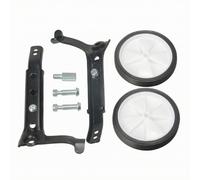 Ruote di Supporto per Bicicletta Ruotine Stabilizzatrici Ausilio Alla Guida Braccetti Metallici Regolabili per 16 18 20 22 Pollici Adatte per, Nero, style to 5