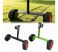 Ruote di supporto regolabili per modelli di decespugliatore a piedi dietro per adattarsi a tubi di diametro dell'albero da 26 mm e 28 mm (rosso)