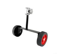 Ruote di supporto regolabili per tagliabordi, rullo ergonomico regolabile in altezza per tubi da 26 mm-28 mm, ruote in PP e metallo (28 mm)