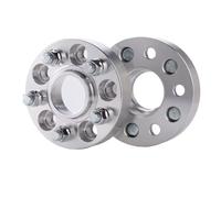 Ruote Distanziali Compatibile Con Dodge Per Challenger Auto Distanziali Ruota Adattatori Accessori PCD 5x115 CB71.6mm 1 Coppia(Silver,15mm)