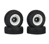 Ruote e pneumatici per auto da drift RC, Pneumatici for ruote for auto cingolate 1/10 RC for Axial MST 4 pezzi set di cerchi Beadlock in metallo da 1,55 pollici