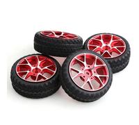 Ruote e pneumatici per auto da drift RC, Pneumatici for ruote for auto Drift 1/10 RC 4 pezzi in gomma metallica for Sakura HPI Kyosho