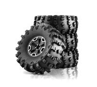 Ruote e pneumatici per auto da drift RC, Pneumatici for ruote RC compatibili con Axial SCX10 Wraith Capra RR10 1/10 Crawler 150mm 2. pollici Beadlock Wheel Rim Set 4 pezzi