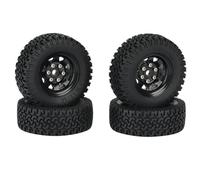 Ruote e pneumatici per auto da drift RC, Set di pneumatici for ruote cingolate RC for Axial MST scala 1/10 4 pezzi 1.55 Beadlock in metallo