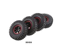 Ruote e Pneumatici per Camion RC Esagonali da 115 mm di Altezza 12 mm per Mostri Fuoristrada nel Scala 1/10, Set di 4