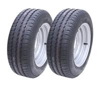 Ruote e pneumatici per rimorchio 2-185/60 R12C a 5 bulloni con interasse di 112