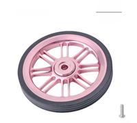 Ruote facili da 85 mm, 85 mm, per Brompton, ruota in lega di alluminio CNC con anello in gomma anodizzata, antiruggine e resistente all'usura, leggera, 63 g, per pendolari in bicicletta (rosa)