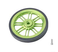 Ruote facili da 85 mm in lega di alluminio CNC per bici pieghevole Brompton, rulli leggeri con anello in gomma resistente all'usura, finitura anodizzata liscia per pendolarismo urbano, nero (verde)
