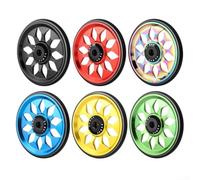 Ruote facili in alluminio per bici pieghevole Brompton, design ad alta resistenza con installazione affidabile dei cuscinetti CNC (una coppia d'oro)