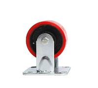 Ruote fisse industriali Ruota in poliuretano resistente e silenziosa su mozzo in acciaio for ruote rigide for carrello di servizio(Fixed Wheel,8 inches)