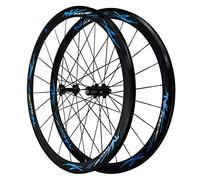 Ruote for bici da corsa 700C V-Brake, doppia parete in lega di alluminio, 40 mm, mozzo con cuscinetti sigillati for 7-11 velocità(C)