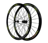 Ruote for bici da corsa 700C V-Brake, doppia parete in lega di alluminio, 40 mm, mozzo con cuscinetti sigillati for 7-11 velocità(B)