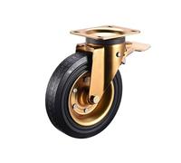 Ruote for bidone della spazzatura da 1100 litri, capacità di carico 6 pollici, ruote direzionali universali industriali for impieghi gravosi in gomma piena(8 INCH C)