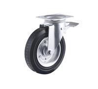 Ruote for bidone della spazzatura da 1100 litri, capacità di carico 6 pollici, ruote direzionali universali industriali for impieghi gravosi in gomma piena(8 INCH B)