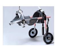 Ruote For Cani Su Sedia A Rotelle For Assistere Animali Di Piccola Taglia Con Disabilità Agli Arti Posteriori For Riacquistare La Mobilità Leggero Con 2 Ruote Sedie A Rotelle ( Colore : Rosa , Misurar