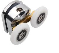 Ruote for porte doccia, pulegge for porte scorrevoli in vetro, rulli con cuscinetti di ricambio, guide for cabine doccia, pulegge oscillanti for porte scorrevoli(4Pcs)