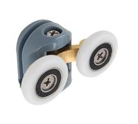 Ruote for pulegge for porte scorrevoli, rulli for porte doccia, rulli superiori e inferiori, pulegge for cabine doccia(Silver)