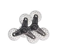 Ruote for salire le scale, 2 pezzi triangolari for carrello Diametro ruota 9 cm Ricambio antiusura for pieghevole