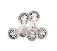 Ruote for salire le scale, 2 ruote triangolari for carrello, pratiche, diametro 9 cm, ricambio for pieghevole