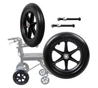 Ruote for Sedia A Rotelle,2x Ruote for Sedia A Rotelle, Ruota Posteriore In PU Solido Da 12" for Sedia A Rotelle, Gruppo Ruote, Con Cuscinetto, Resistenti All'Usura, Ruote Di Ricambio for Deambulatori