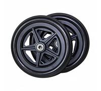 Ruote for sedia a rotelle, ruota di ricambio for sedia a rotelle, ruota nera solida, un paio di ruote anteriori di ricambio for sedia a rotelle, deambulatore for disabili(6In/14Cm(5.5In))
