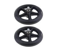 Ruote for sedia a rotelle, ruote anteriori for sedia a rotelle da 6 pollici, sostituzione ruote anteriori for sedia a rotelle, sostituzione ruota anteriore for sedia a rotelle piena(Black,6In/15Cm)
