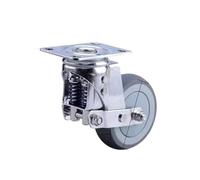 Ruote Girevoli A Doppia Molla For Impieghi Gravosi Da 3" 4" 5" Con Ammortizzatore A, Freno A Ruota Piatta(3 Inches Universal)