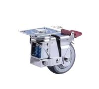 Ruote Girevoli A Doppia Molla For Impieghi Gravosi Da 3" 4" 5" Con Ammortizzatore A, Freno A Ruota Piatta(3 Universal Brake)
