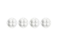 Ruote girevoli a Stelo, 4 Pz/Lotto Ruote for i Ruote Adesive con Cuscinetti A Sfera Rotazione di 360 ° Universale i Caster for Ufficio Sedia da Scrivania Rotolante(White Nylon Ball)