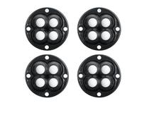 Ruote Girevoli Autoadesive Base for mobili con ruota universale adesiva non perforata da 4 pezzi/set(4Pc Black Nylon)