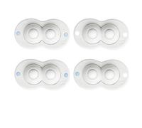 Ruote Girevoli Autoadesive Base for mobili con ruota universale adesiva non perforata da 4 pezzi/set(4Pc White Nylon1)