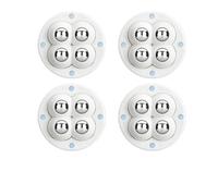 Ruote Girevoli Autoadesive Base for mobili con ruota universale adesiva non perforata da 4 pezzi/set(4Pc White Steel Ball)