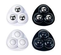 Ruote girevoli autoadesive girevoli Ruote piccole con rotazione libera a 360 gradi Nessun rumore for piccoli elettrodomestici da cucina sul fondo del cestino(White Style B)