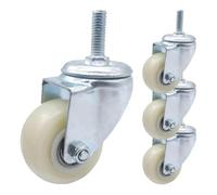 Ruote girevoli, Confezione da 4 ruote girevoli for mobili con e senza freni, diverse misure(4 Nobrakes,50mm/M10)