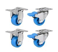 Ruote girevoli for mobili ad alta resistenza, ruote for da 32 mm in nylon, direzionali/girevoli/frenanti, attrezzature for il trasporto, altezza 45, singole(Universal,16Mm/0.6In)
