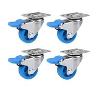 Ruote girevoli for mobili ad alta resistenza, ruote for da 32 mm in nylon, direzionali/girevoli/frenanti, attrezzature for il trasporto, altezza 45, singole(Brake+Universal,20Mm/0.23In)