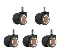 Ruote girevoli for mobili da 50 mm, ruote in gomma silenziosa, sostitutive for sedie ufficio, l'accessorio perfetto for la sedia, carico di 200 kg